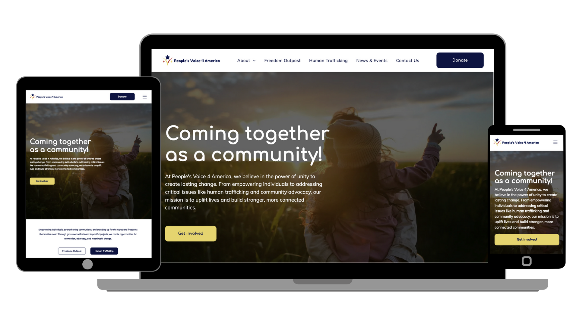 Nonprofit built with donation integration